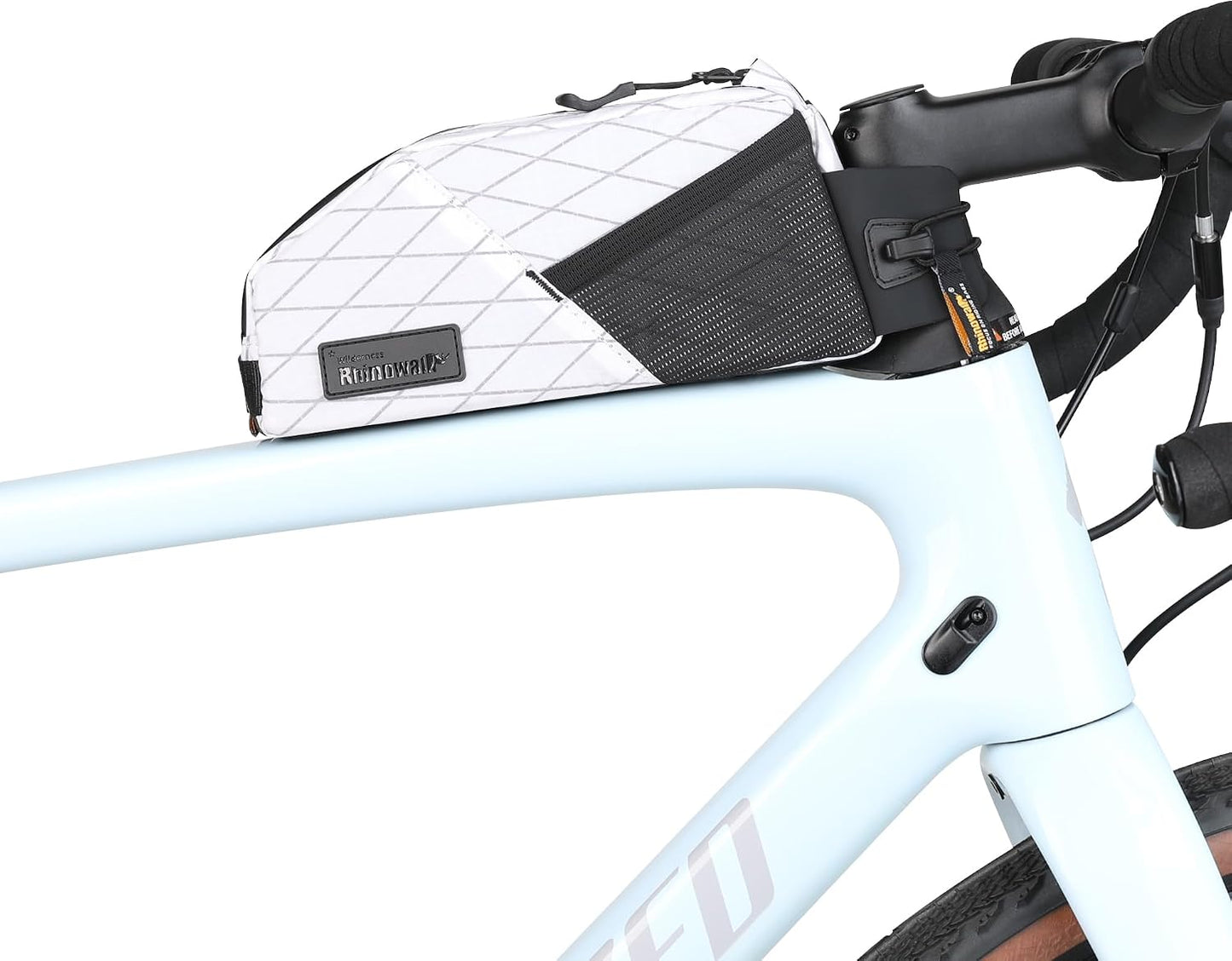 Bolsa tubo superior bicicleta 1.2L con bolsillos malla doble