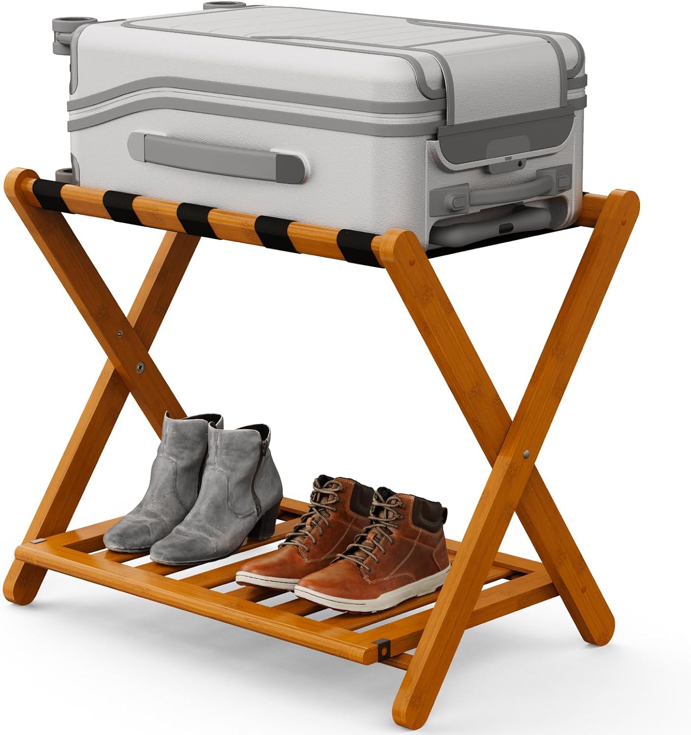 Portaequipajes plegable 5 correas nailon capacidad 200lb