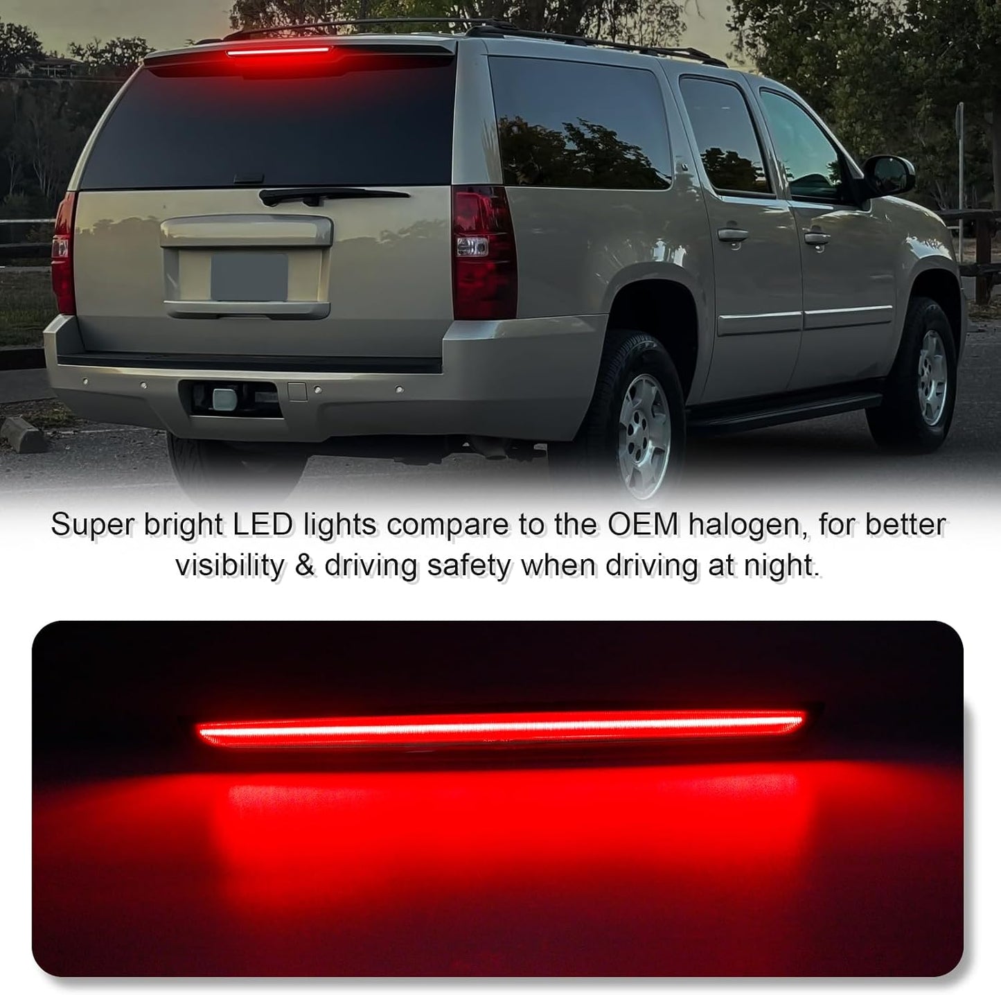3ª luz freno LED repuesto Tahoe Suburban Yukon XL 07-14