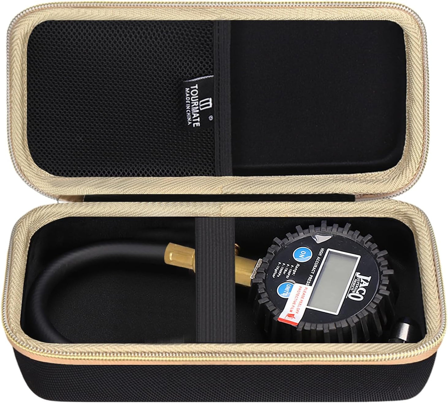 Estuche medidor presión neumáticos 100psi tela oxford