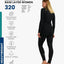 Set capa base lana merina mujer peso pesado ligero mediano
