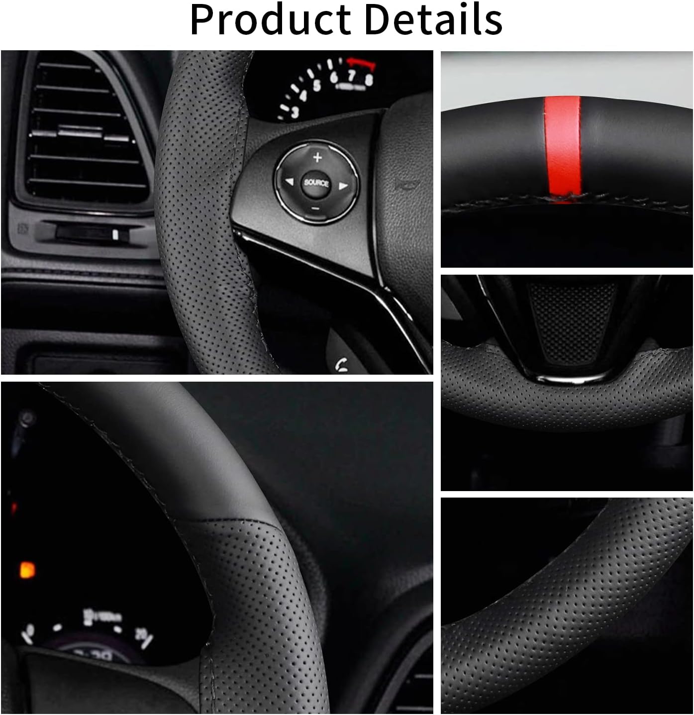 Funda volante 15" cuero microfibra antiderrap