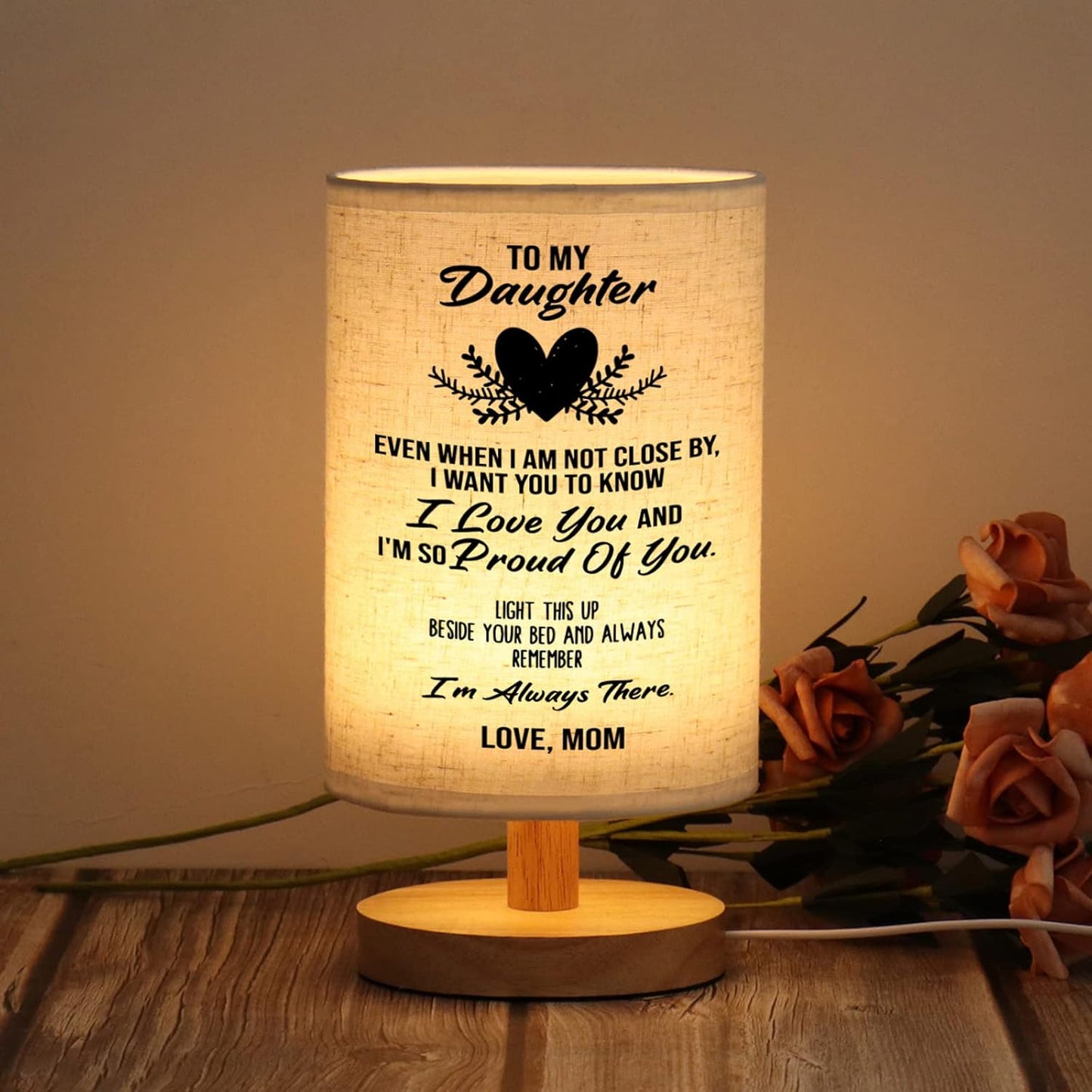 Lámpara de mesa regalo para hija de mamá