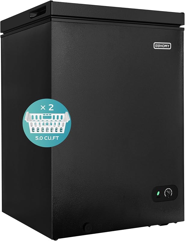 Congelador 5.0 pies cúbicos cesta extraíble termostatos