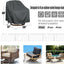 Funda silla patio impermeable 39x37"