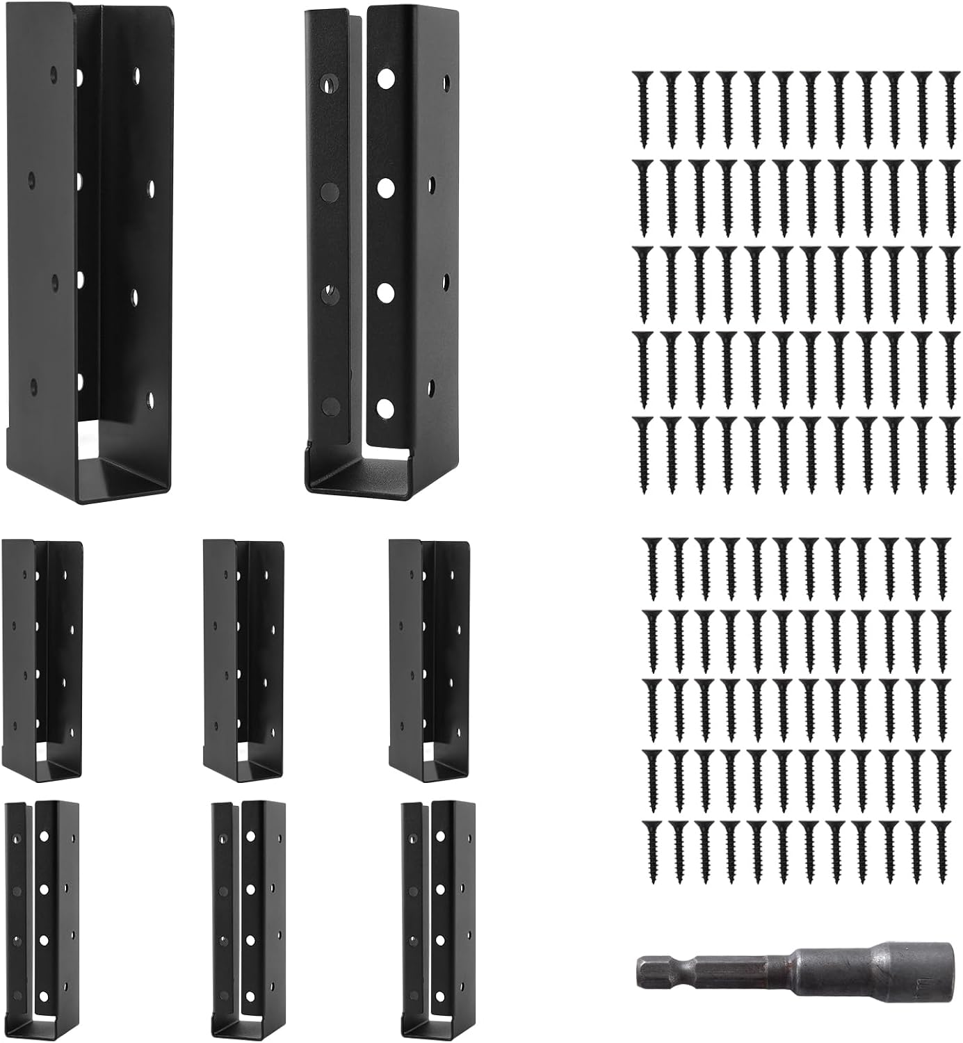 8 Pzas Perchas ocultas viga 2x8pulg acero