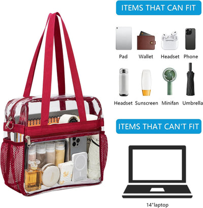 Bolsa PVC transparente cruzada impermeable correa ajustable