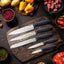 Set 10 Cuchillos Acero Inox con Bloque Gris Espacio Compacto