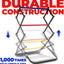 Set 2 escaleras plegables para exterior 24pulg negro