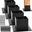 Base poste hierro negro 4x4 3.6x3.6pulg anclaje s para pabellón