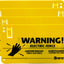 Señales plástico valla eléctrica 4uds 9.5x4.7" amarillo