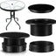 Set enchufe y tapa sombrilla exterior mesa patio negro