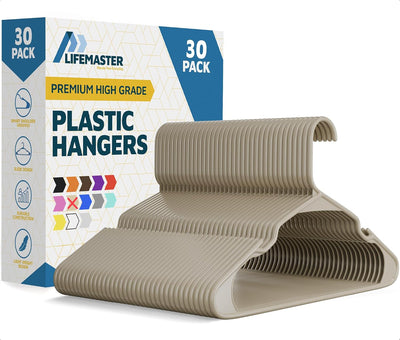 Perchas plástico resistente para ropa vestidos 5lb