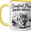 Taza Cerámica para Caminata Lenta Amarillo Blanco