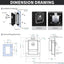 Kit repuesto cerradura caja herramientas camión acero inox
