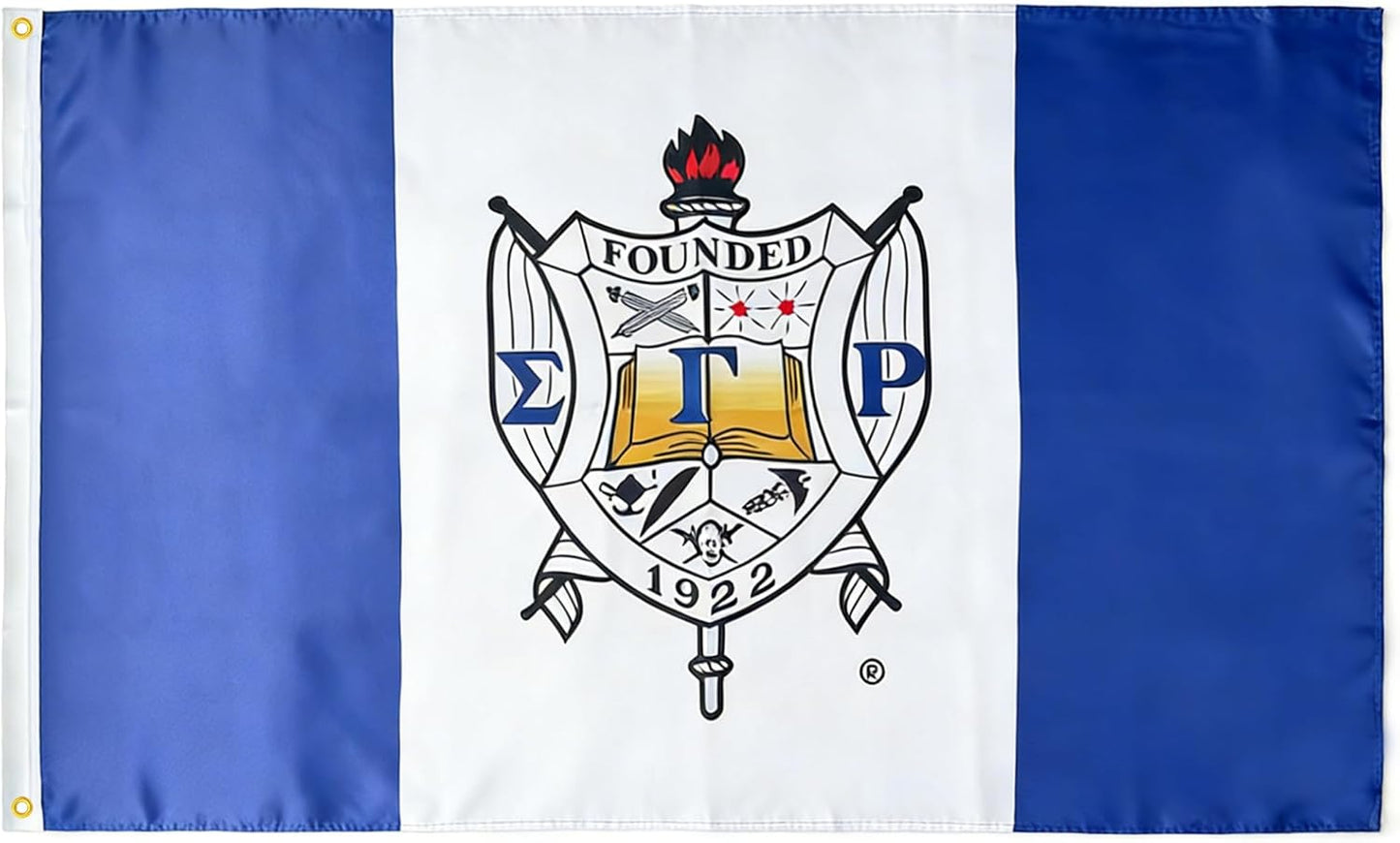 Bandera hermandad Sigma Gamma Rho 3x5ft poliéster