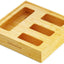 Organiz. cajón cocina bambú 4 ranuras 2" natural