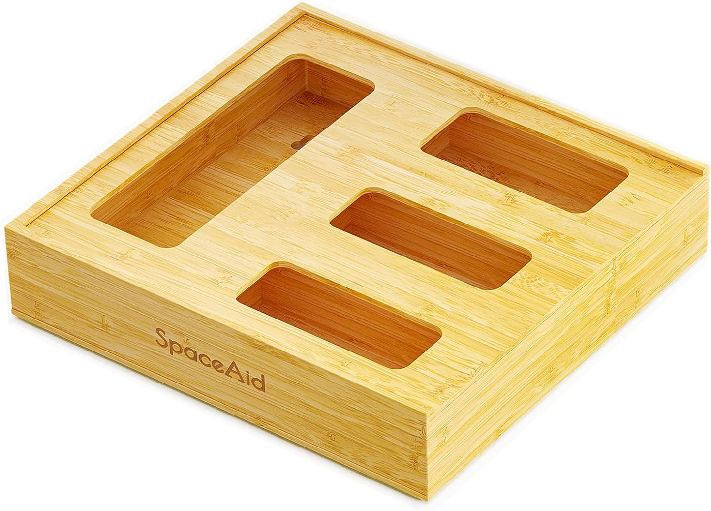 Organiz. cajón cocina bambú 4 ranuras 2" natural