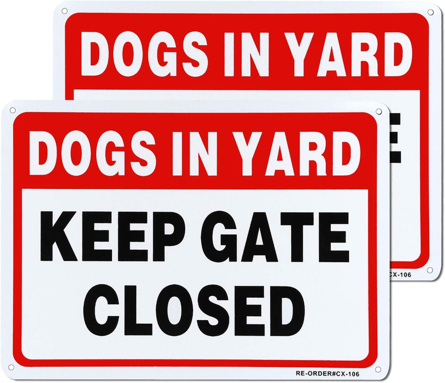 Letrero aluminio resistente 10x7" 40uds Keep Gate Closed