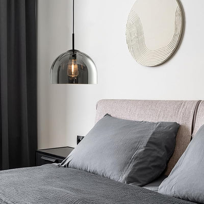Lámpara colgante moderna de cúpula 11.8pulg industrial