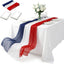Juego camino mesa mantel rojo blanco azul decoración patriótica