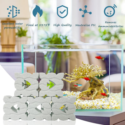 18 Pzas Filtro Cerámica Acuario Biomedios