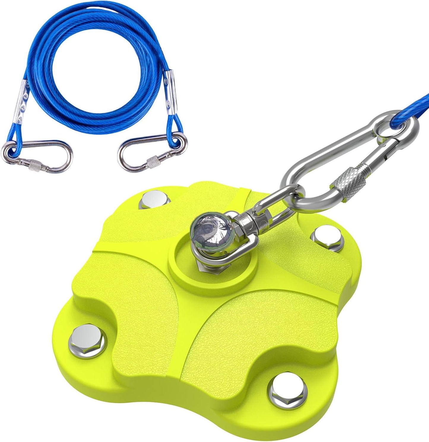 Estaca y cable amarre perro 30pulg 200lb doble giro