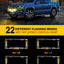 36 Luces LED Estroboscópicas Matrícula 22 Modos Bandera