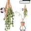 Ambientador coche con planta ganchillo botella recargable