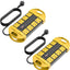 2 Regletas Alimentación Exterior 8 Enchufes Cable