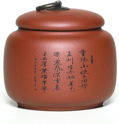 Tarro arcilla Zisha 17.5oz para té suelto fresco