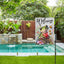 Bandera jardín primavera verano rana flores decoración