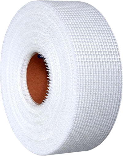 Cinta fibra vidrio para reparar paneles yeso 2pulg x295ft blanco