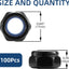 Tuercas bloqueo hex 100 und acero inox 304 negro