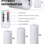 6 Velas LED Blancas Sin Llama Con Control Remoto