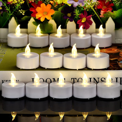 Velas eléctricas parpadeantes sin llama 200h pack