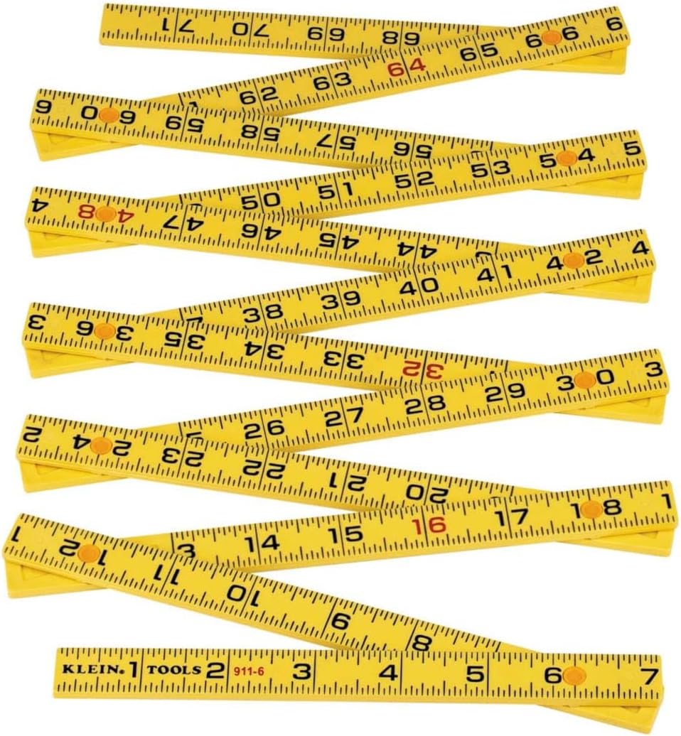 Regla plegable 6ft fibra vidrio duradera
