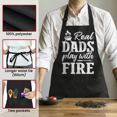 Delantal para hombre con bolsillos para cocina barbacoa