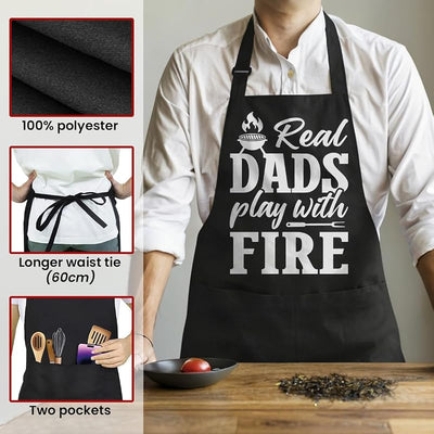 Delantal para hombre con bolsillos para cocina barbacoa
