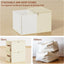 Cubo almacenamiento ropa tela plegable con tapa y cremallera