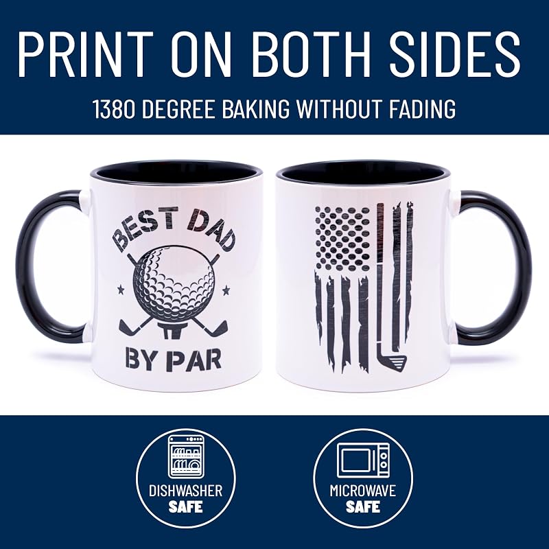 Taza cerámica golf para papá 11oz diseño 1