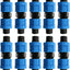 10 Unids Conector Riego Goteo 0.630pulg Azul