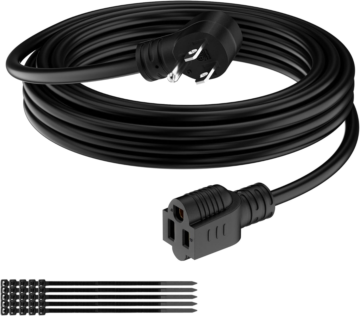 Cable extensión 15ft 3 enchufes 16/3 flexible 13a 1625w