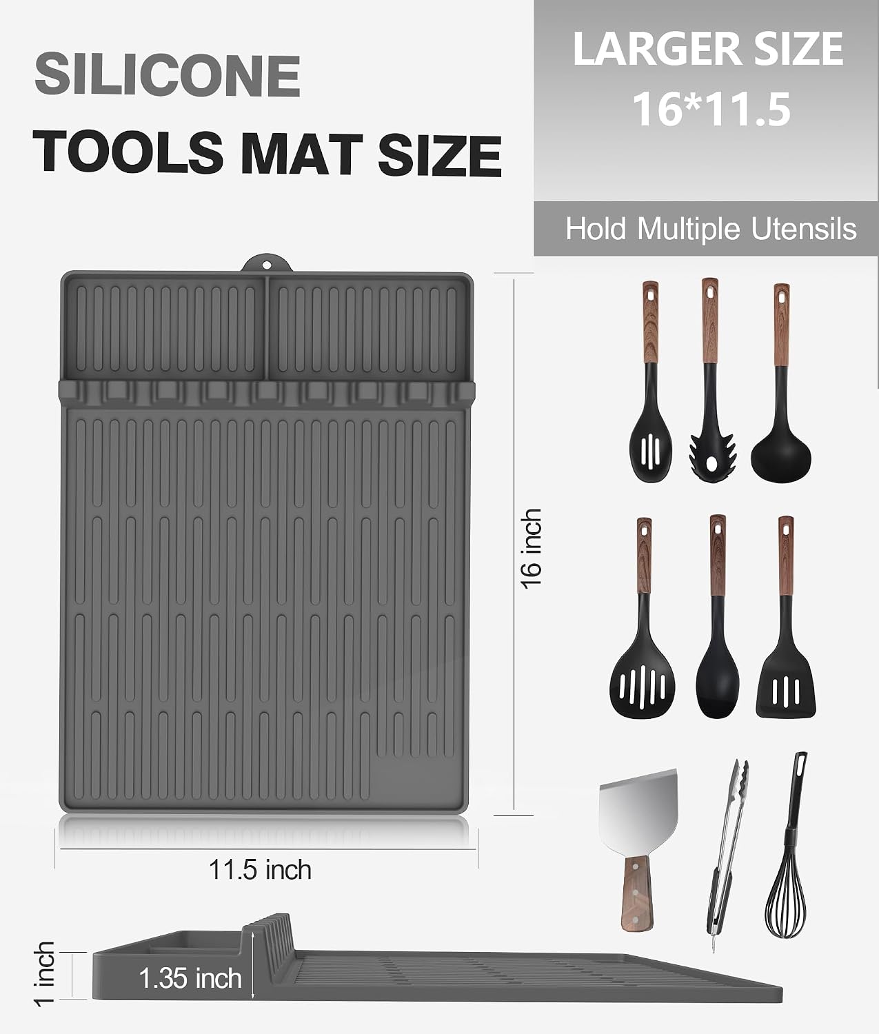 Set herramientas parrilla silicona Blackstone espátula goteo
