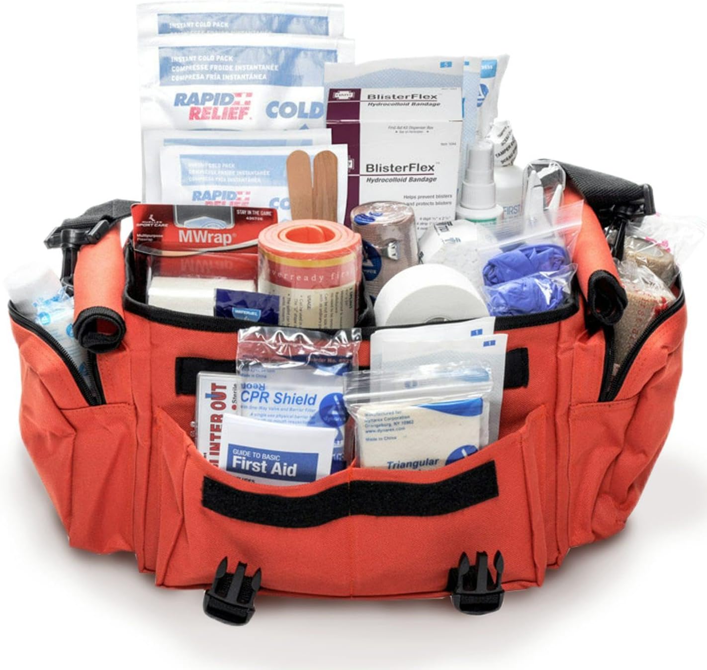 Kit primeros auxilios deportivo naranja 277 pzas