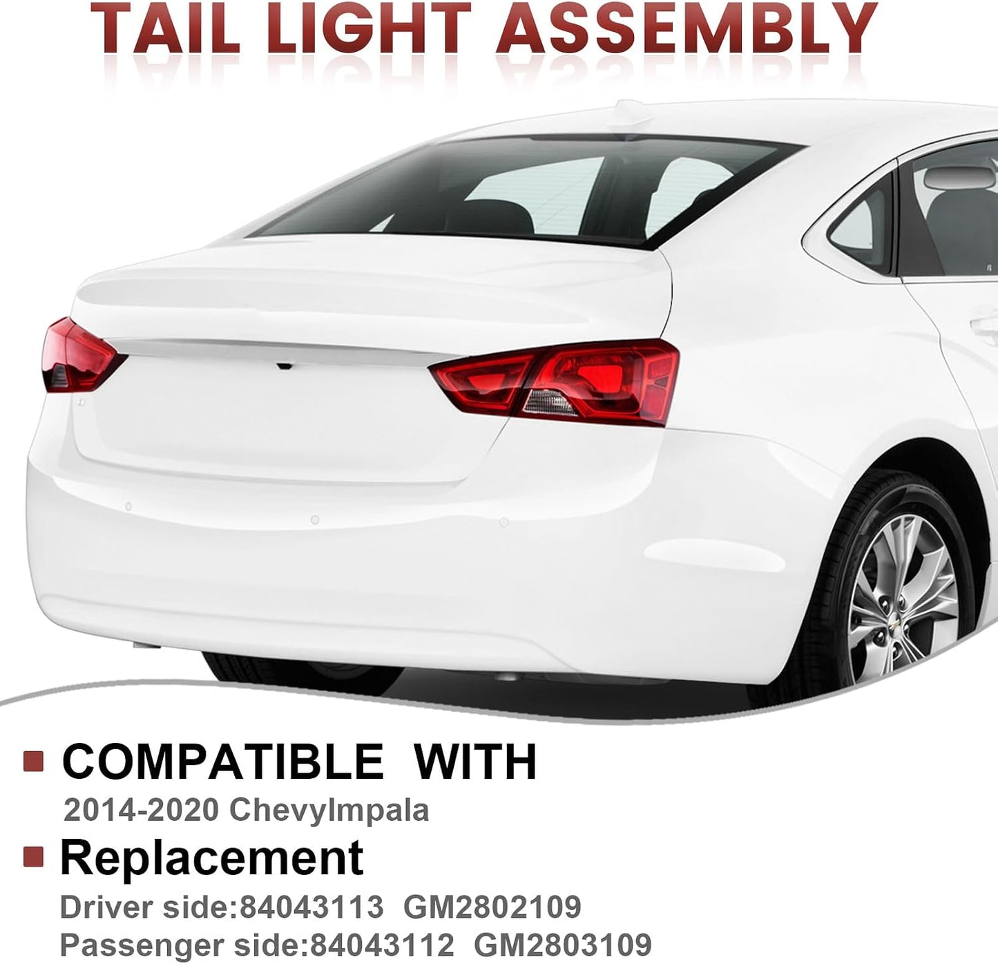 Luces traseras comp Chevy Impala 14-20