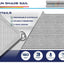 Toldo rectangular 24x24ft para patio terraza color gris