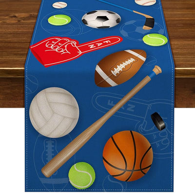Camino mesa pelota deportiva decoración fiesta cumpleaños