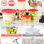 Recipientes redondos NSF 6qt con tapas 4uds resistente frío