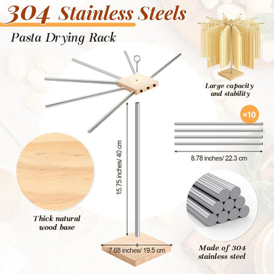 13 Pzas herramientas hacer pasta con estante acero inox